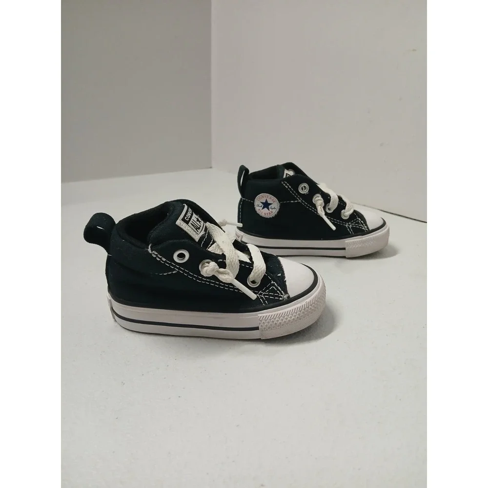 Converse All Star Chuck Taylor Toddler Youth Size 4 Shoes Black Low Top Sneakers